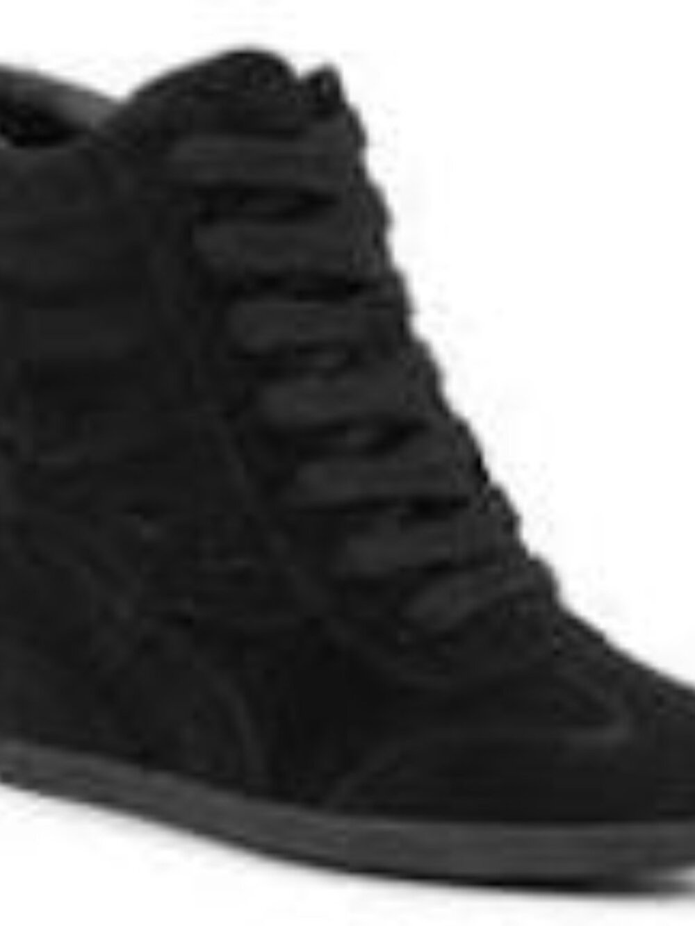 Ash Bowie Wedge High Top Sneakers Size: 38 black suede NWT - Picture 5 of 15